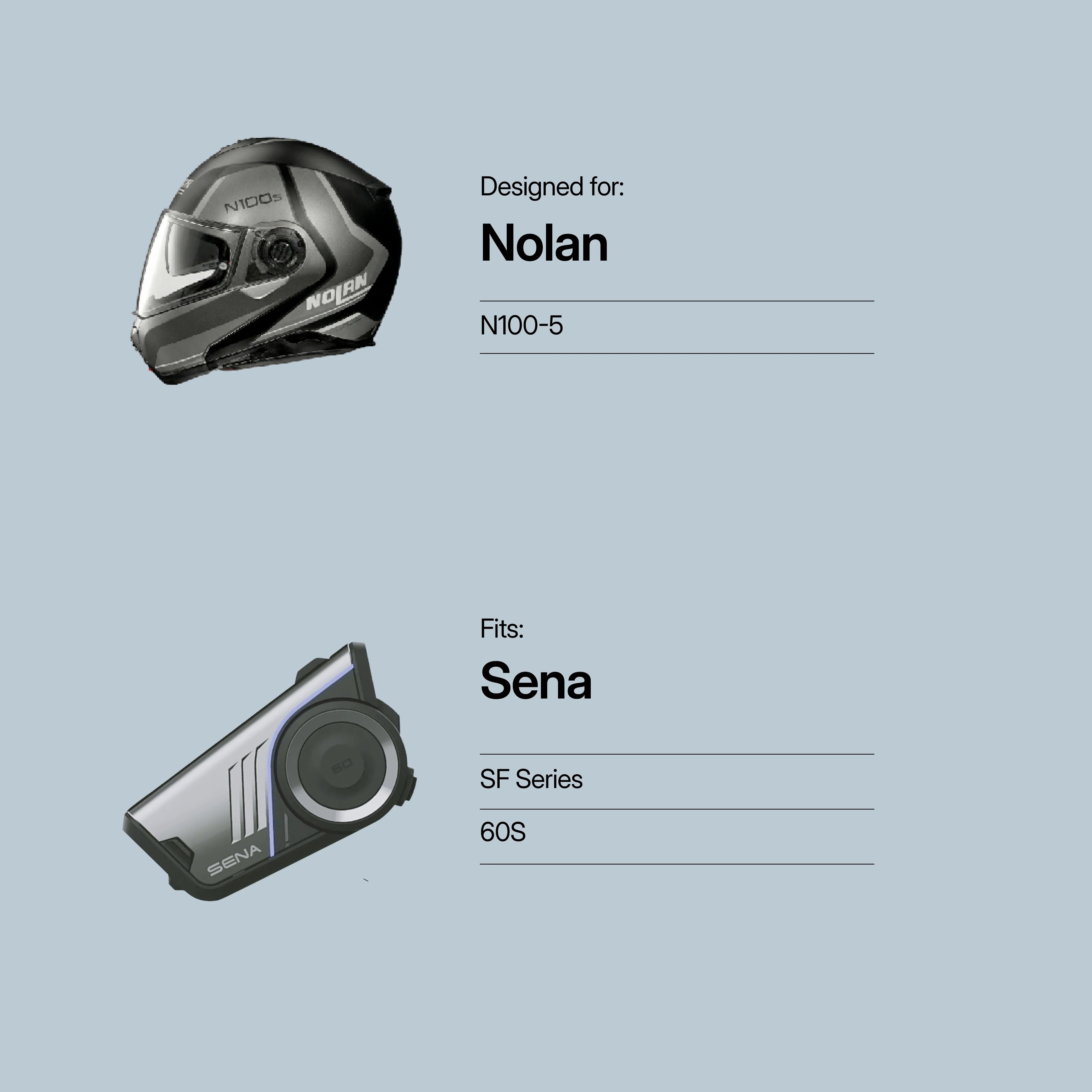 Nolan (N100-5) to Sena (60s,SF Series)