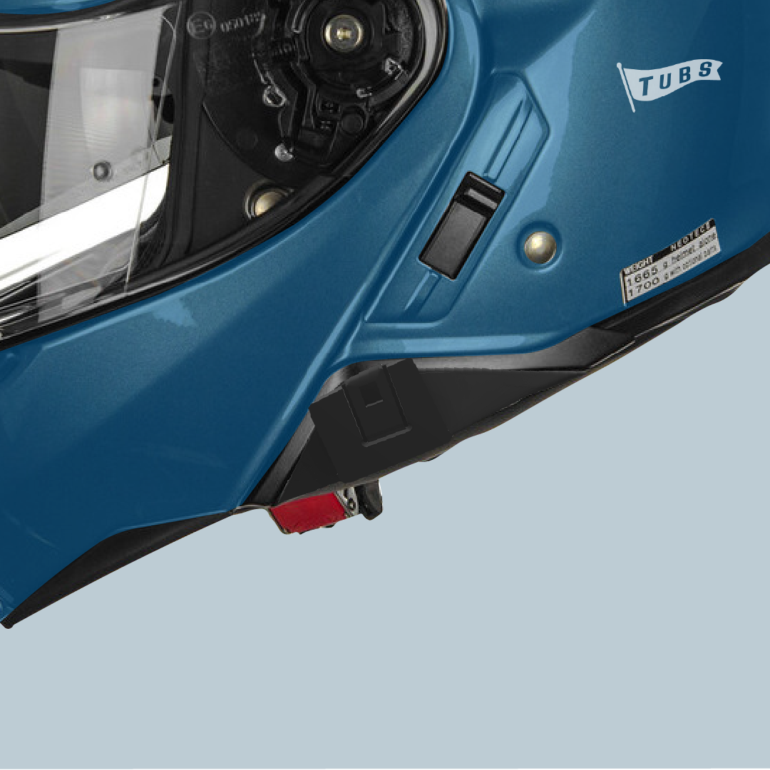 Adapter for Shoei Neotec 2 / GT-Air 2 to Cardo Bold / Black