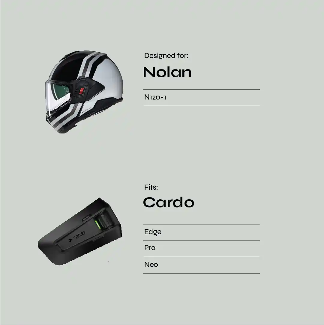 Nolan (N120-1) to Cardo (Edge/Pro/Neo) Adapter