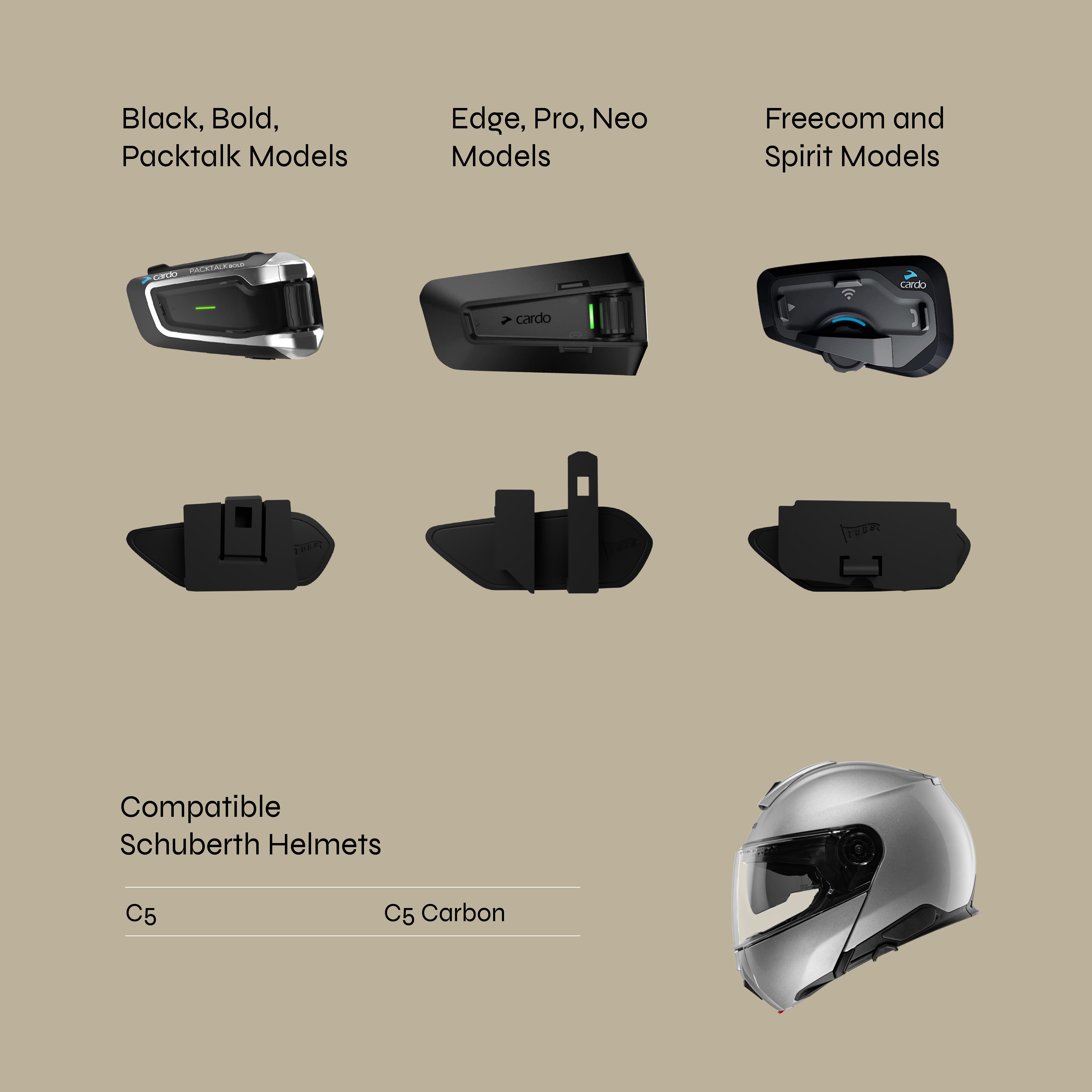 Adapter for Schuberth Helmets to Cardo Intercoms