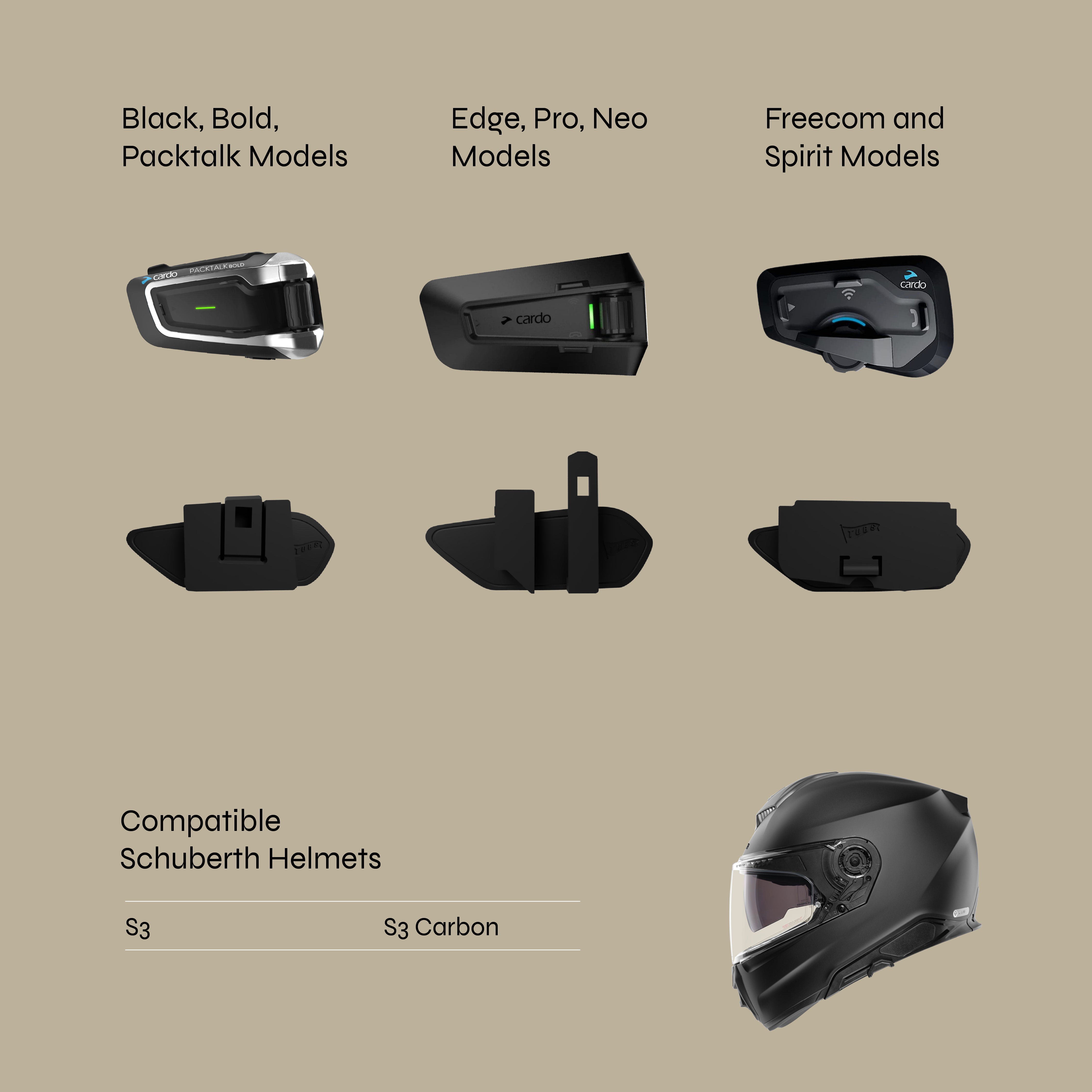 Adapter for Schuberth Helmets to Cardo Intercoms