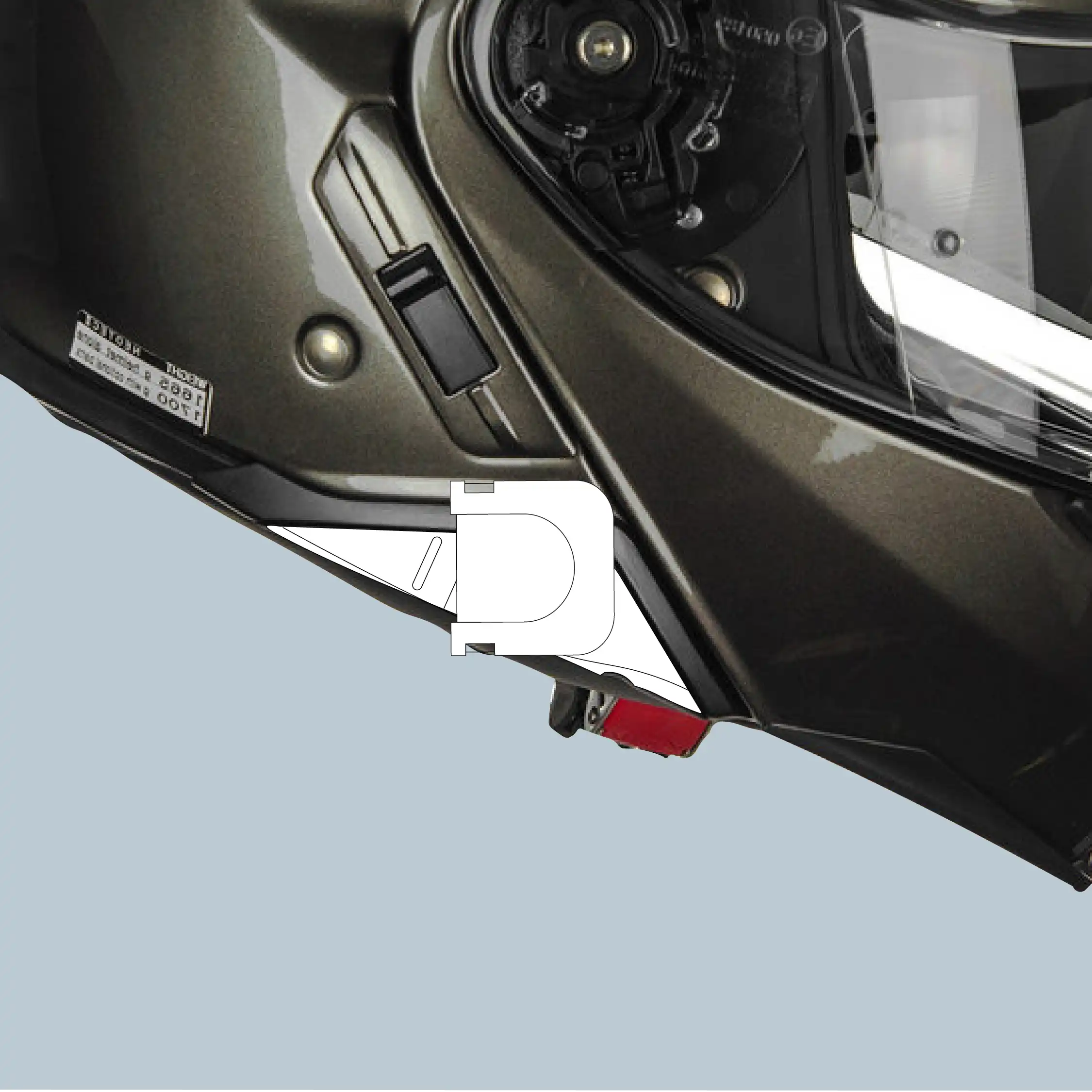 Montura Shoei para cámara Ghost XL Pro