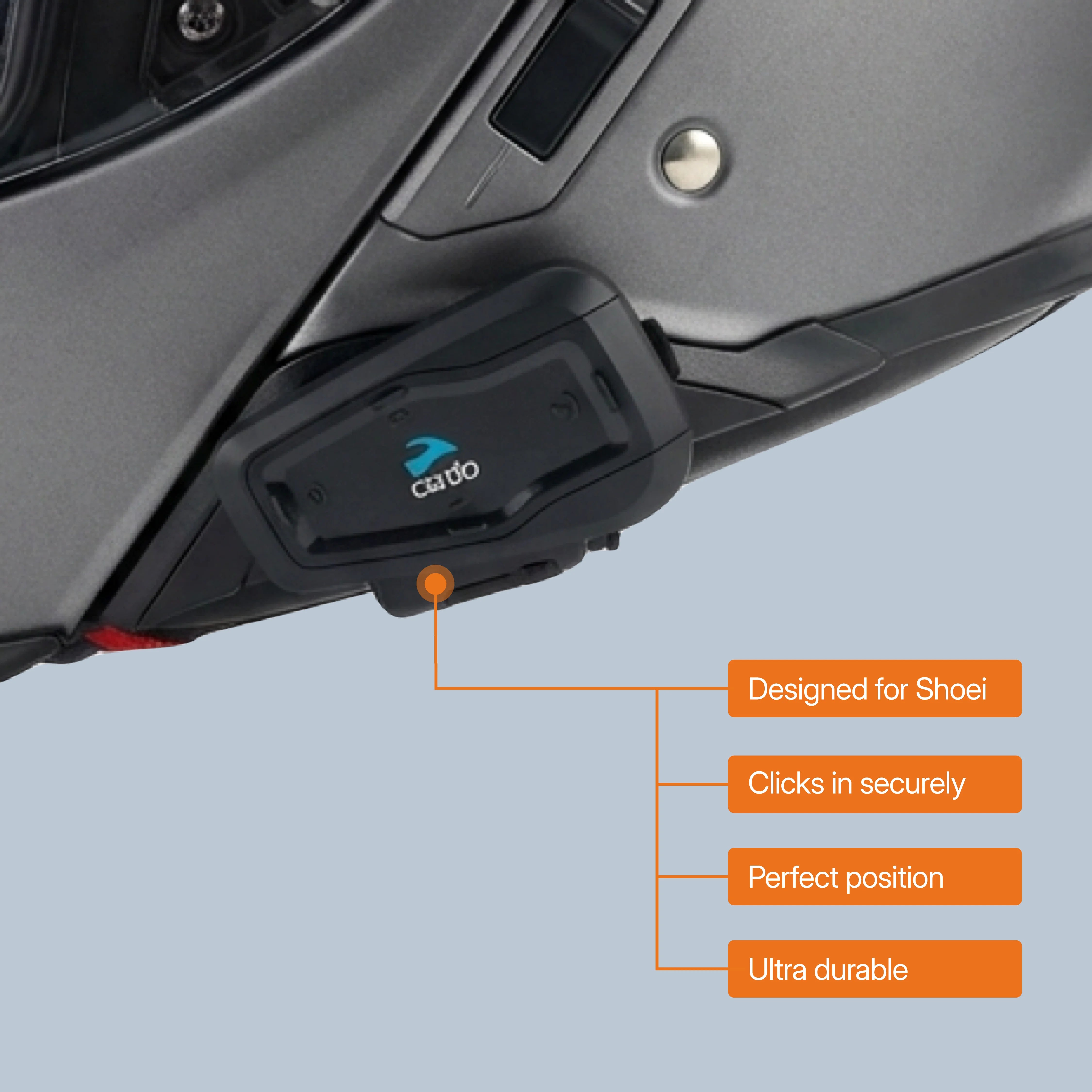 Shoei (Neotec 3/GT-Air 3/J-Cruise 3) to Cardo (Freecom/Spirit) Adapter