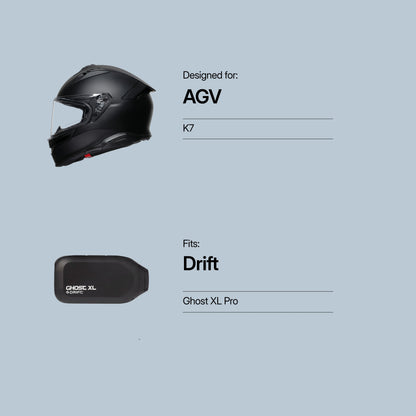 AGV (K7, Tourmodular) to Drift (Ghost XL Pro)