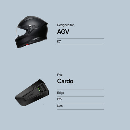 AGV (K7, Tourmodular) to Cardo (Edge/Neo/Pro)