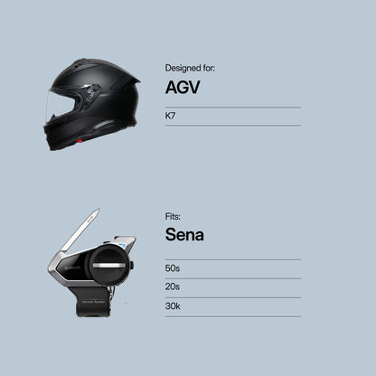 AGV (K7, Tourmodular) to Sena (50S/20S/30K)