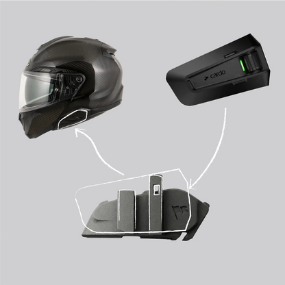 Adaptador premium para cascos HJC, RPHA a todos los intercomunicadores Cardo
