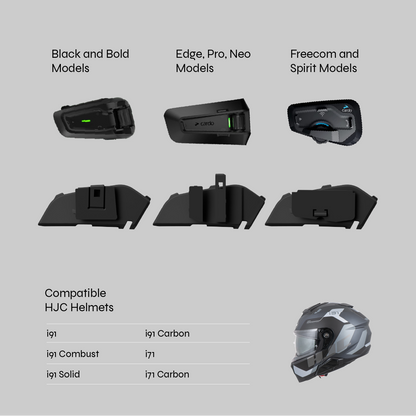 Premium adapter for HJC, i91 & i71 Helmets to all Cardo intercoms