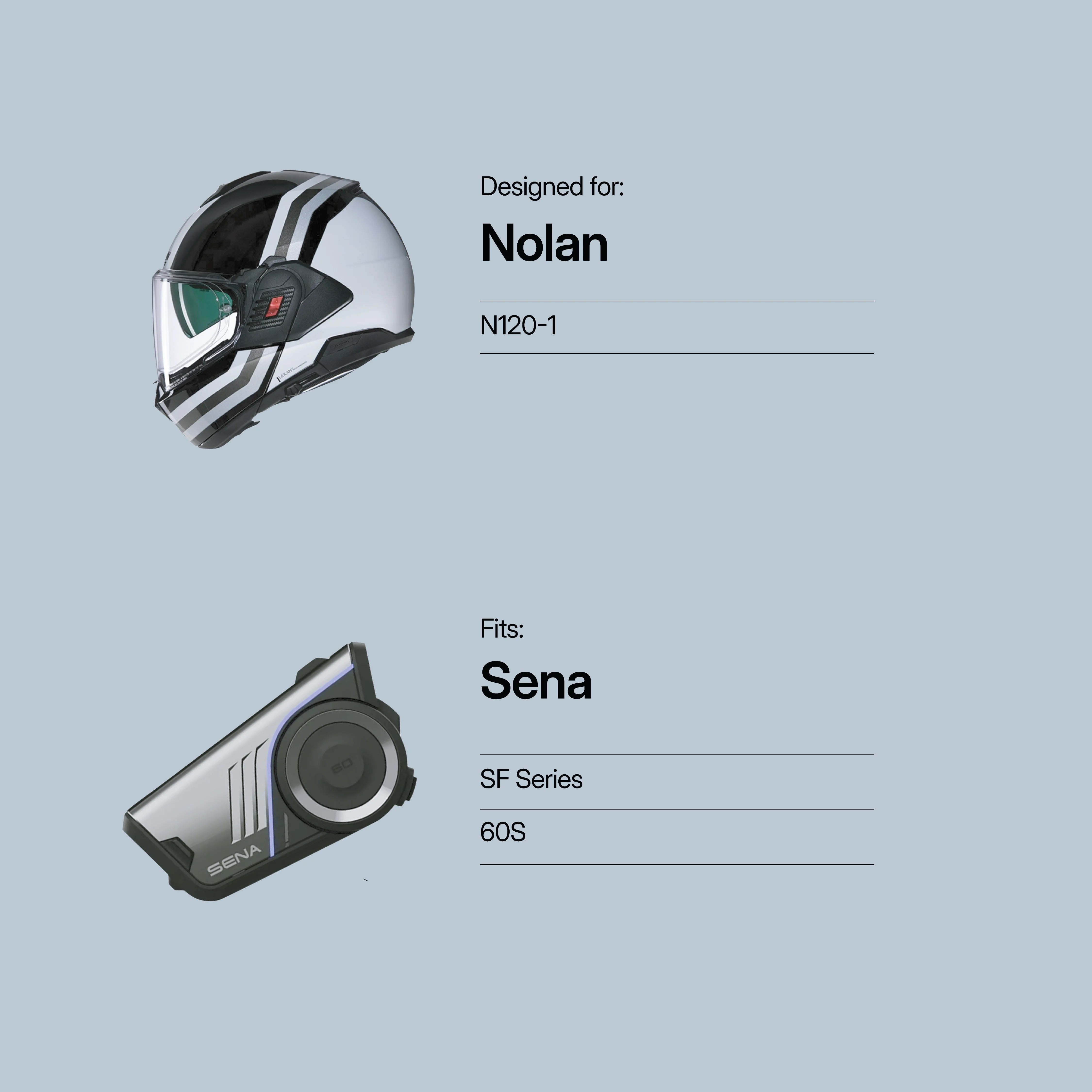 Nolan (N120-1) to Sena (60S/SF Series) Adapter