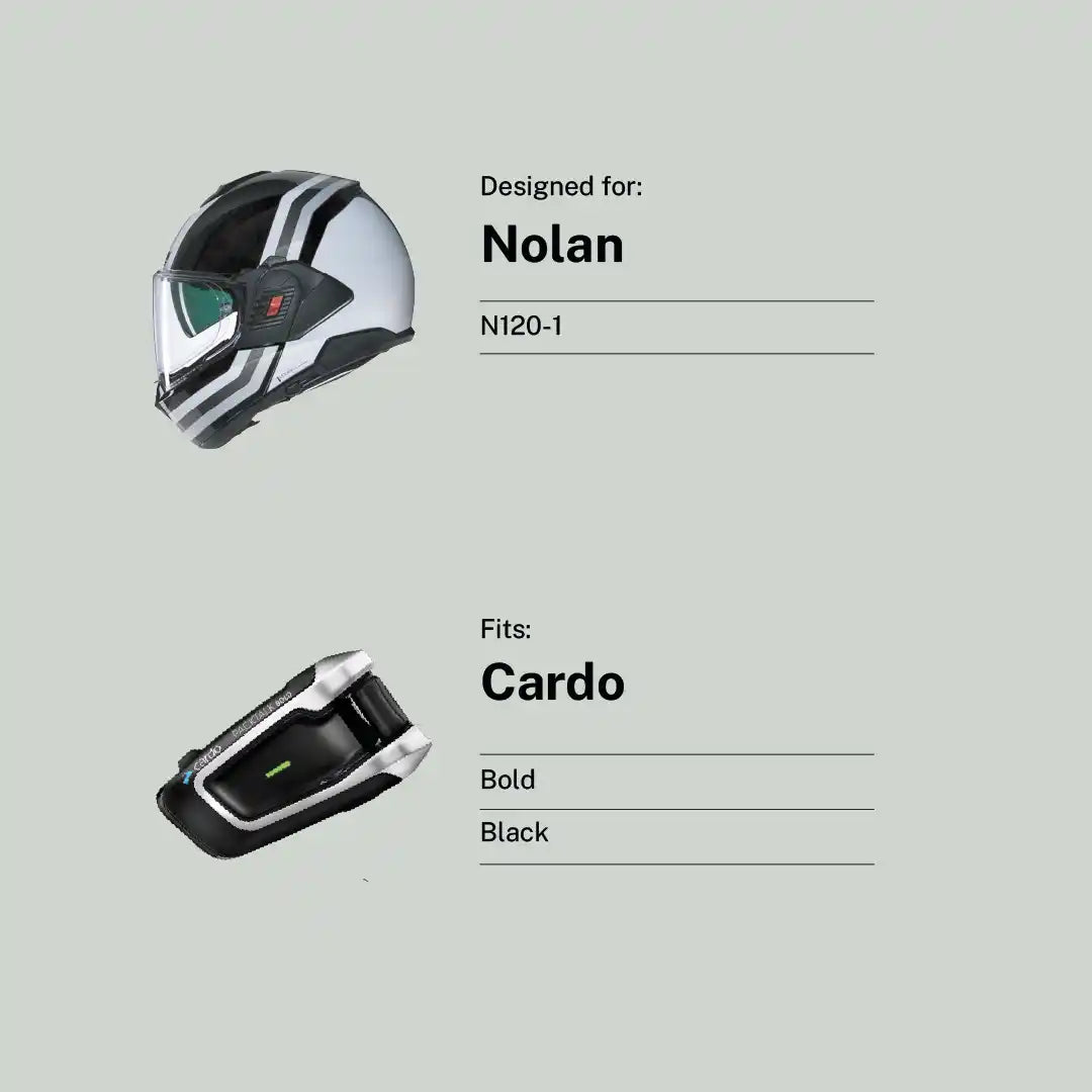Pre-Order: Nolan N120-1 to Cardo Black, Bold