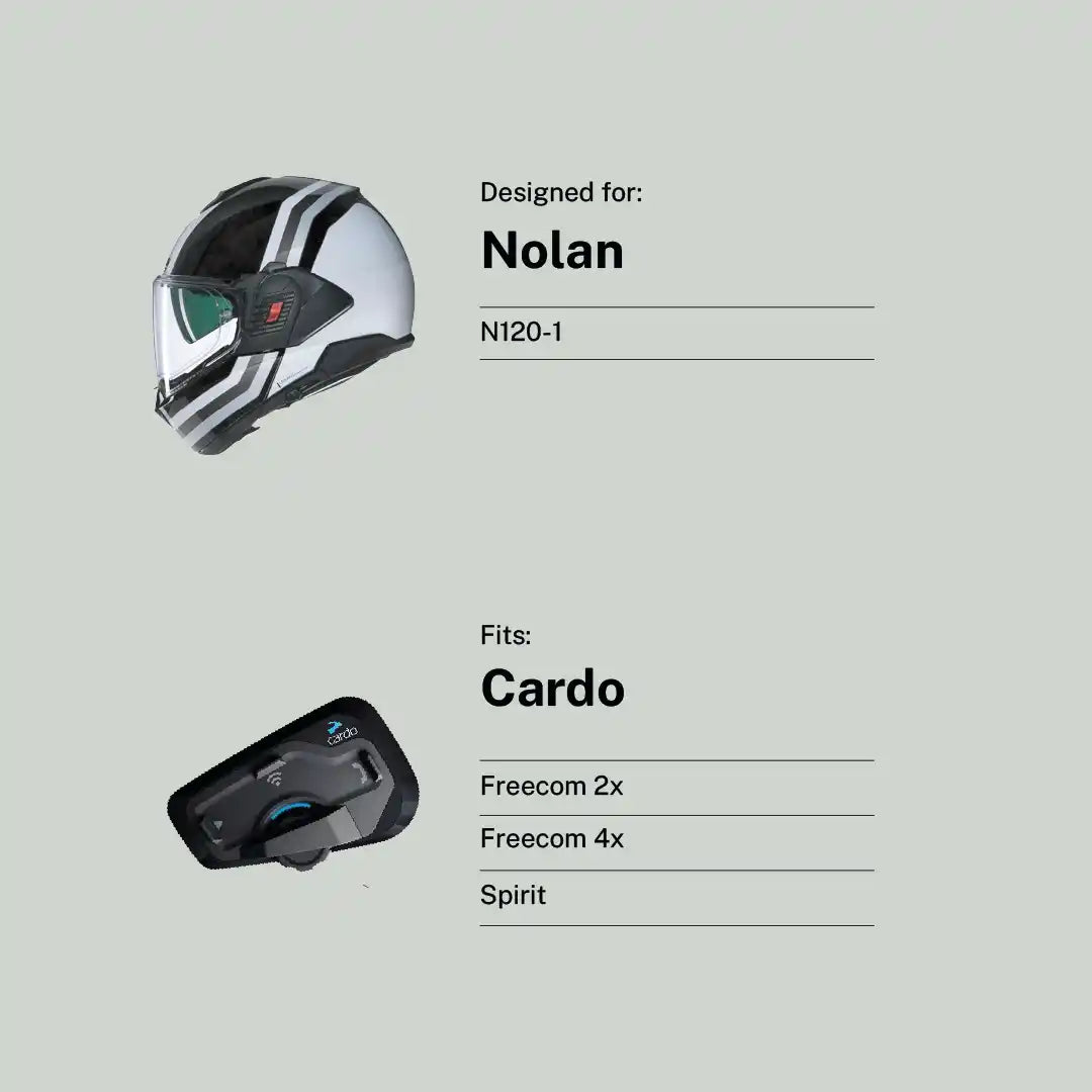 Pre-Order: Nolan N120-1 to Cardo Freecom 2x / 4x / Spirit