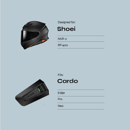 Pre-Order: Shoei NXR-2 / RF1400 to Cardo Edge, Pro, Neo
