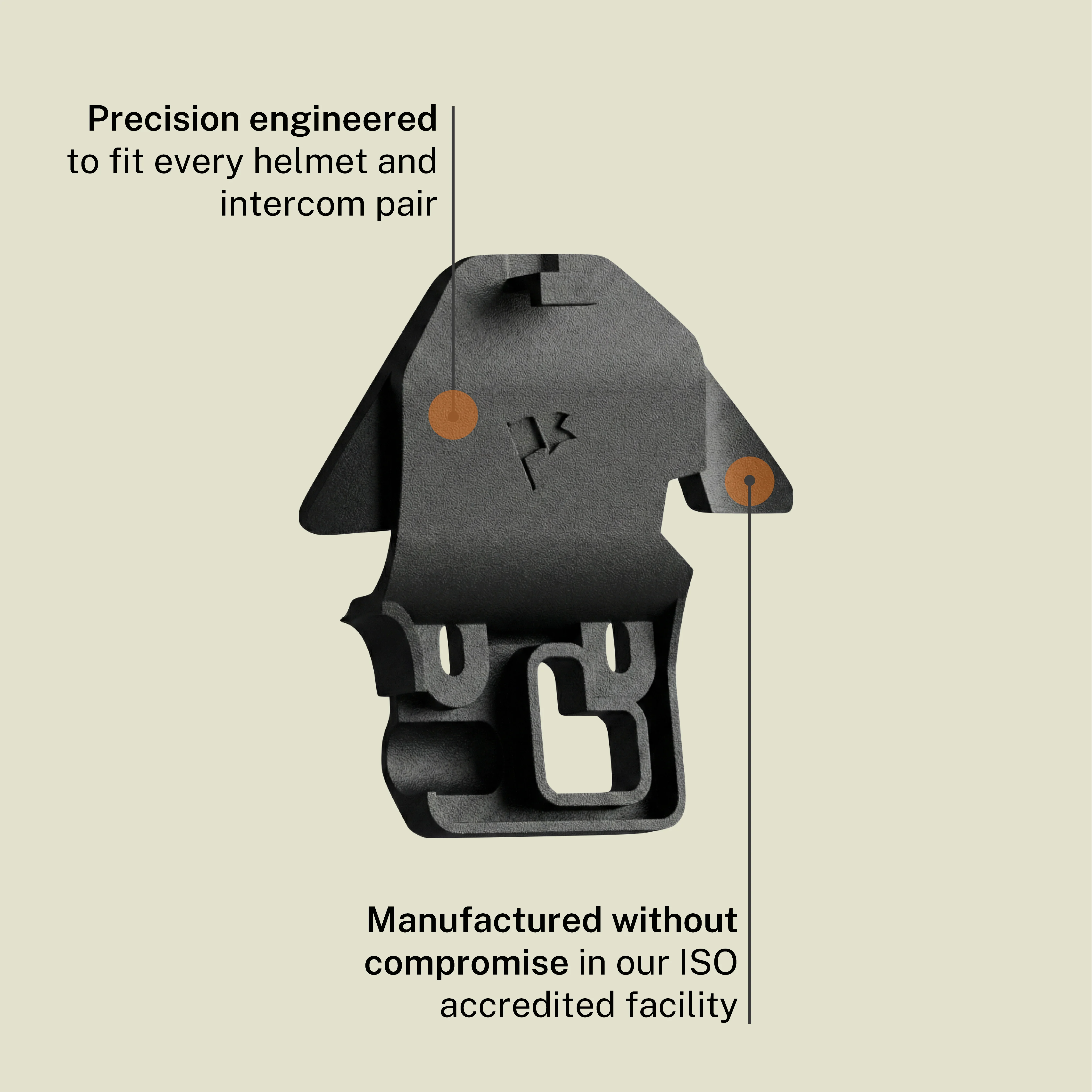 Adapter for Scorpion Helmets to Sena 50s / 20s / 30k